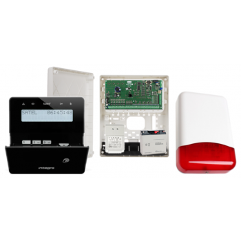 ZESTAW ALARMOWY SATEL INTEGRA 64 + INT-KLFR-B + OPU-3P + AWT682 + 17Ah + SYRENA TI700